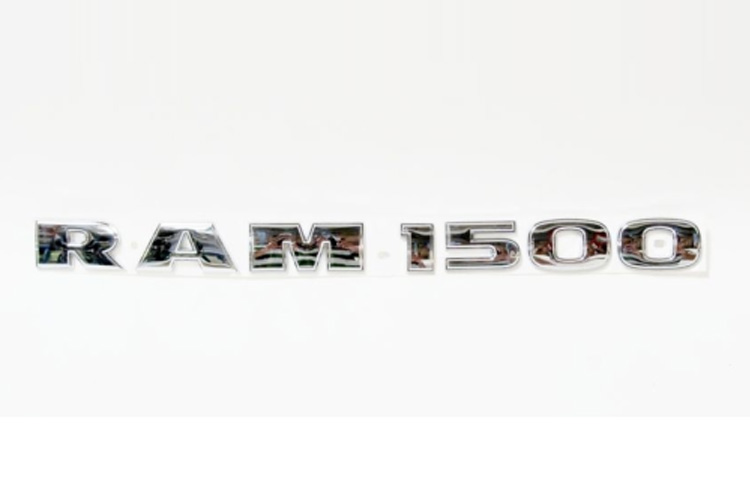 Mopar OEM Chrome "RAM 1500" Fender Emblem - Click Image to Close